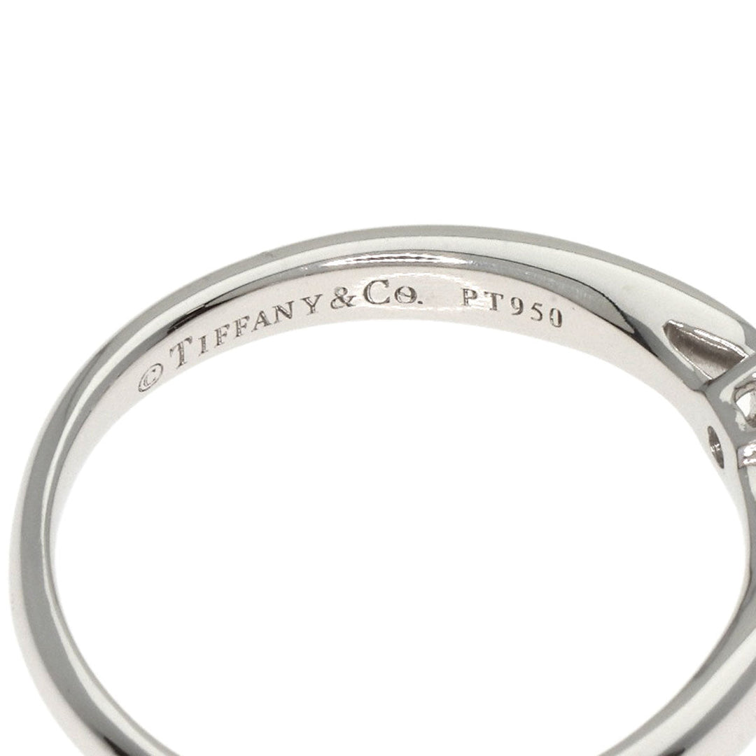 TIFFANY&Co. Ring PT950 Silver harmony solitaire diamond Women Used Authentic