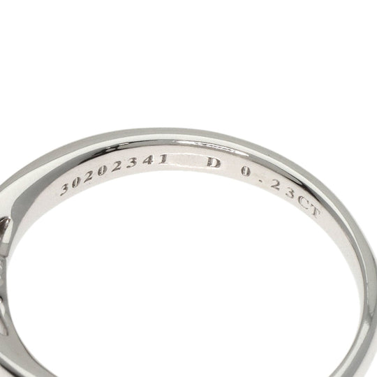 TIFFANY&Co. Ring PT950 Silver harmony solitaire diamond Women Used Authentic