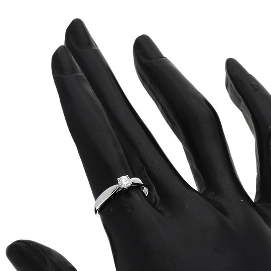 TIFFANY&Co. Ring PT950 Silver harmony solitaire diamond Women Used Authentic