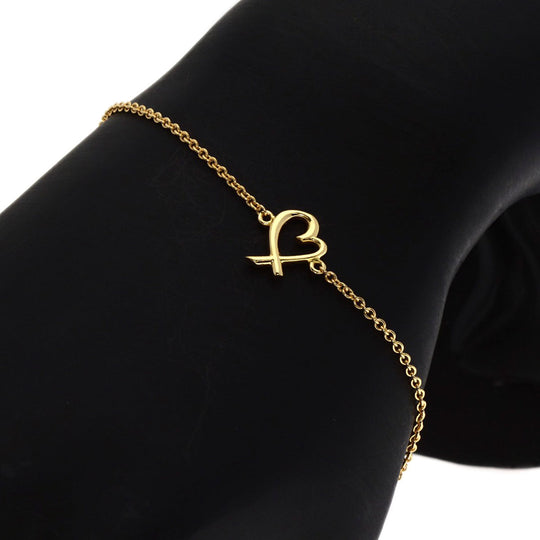 TIFFANY&Co. bracelet 18K Yellow Gold gold Loving heart Women Used Authentic