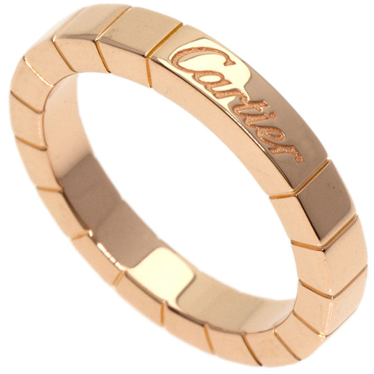 CARTIER Ring 18K Pink Gold gold Laniere # 48 Women Used Authentic