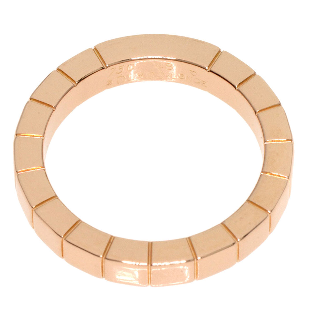 CARTIER Ring 18K Pink Gold gold Laniere # 48 Women Used Authentic