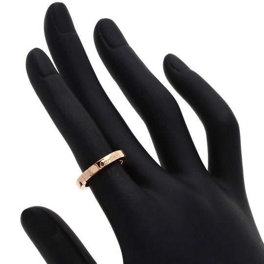 CARTIER Ring 18K Pink Gold gold Laniere # 48 Women Used Authentic