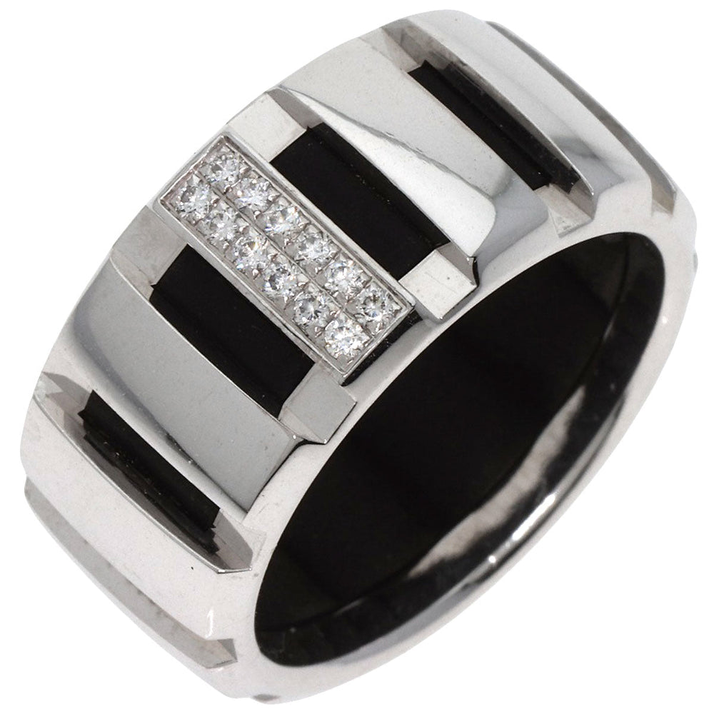 Chaumet Ring K18WG Silver Class One Diamond MM Women Used Authentic