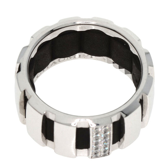 Chaumet Ring K18WG Silver Class One Diamond MM Women Used Authentic