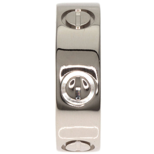 CARTIER Ring K18WG Silver Love Ring #48 Women Used Authentic