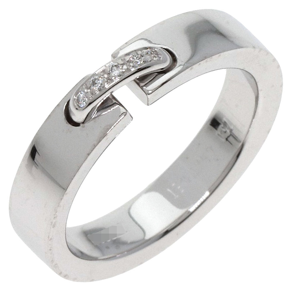Chaumet Ring K18WG Silver Lian de Chaumet Diamond Women Used Authentic