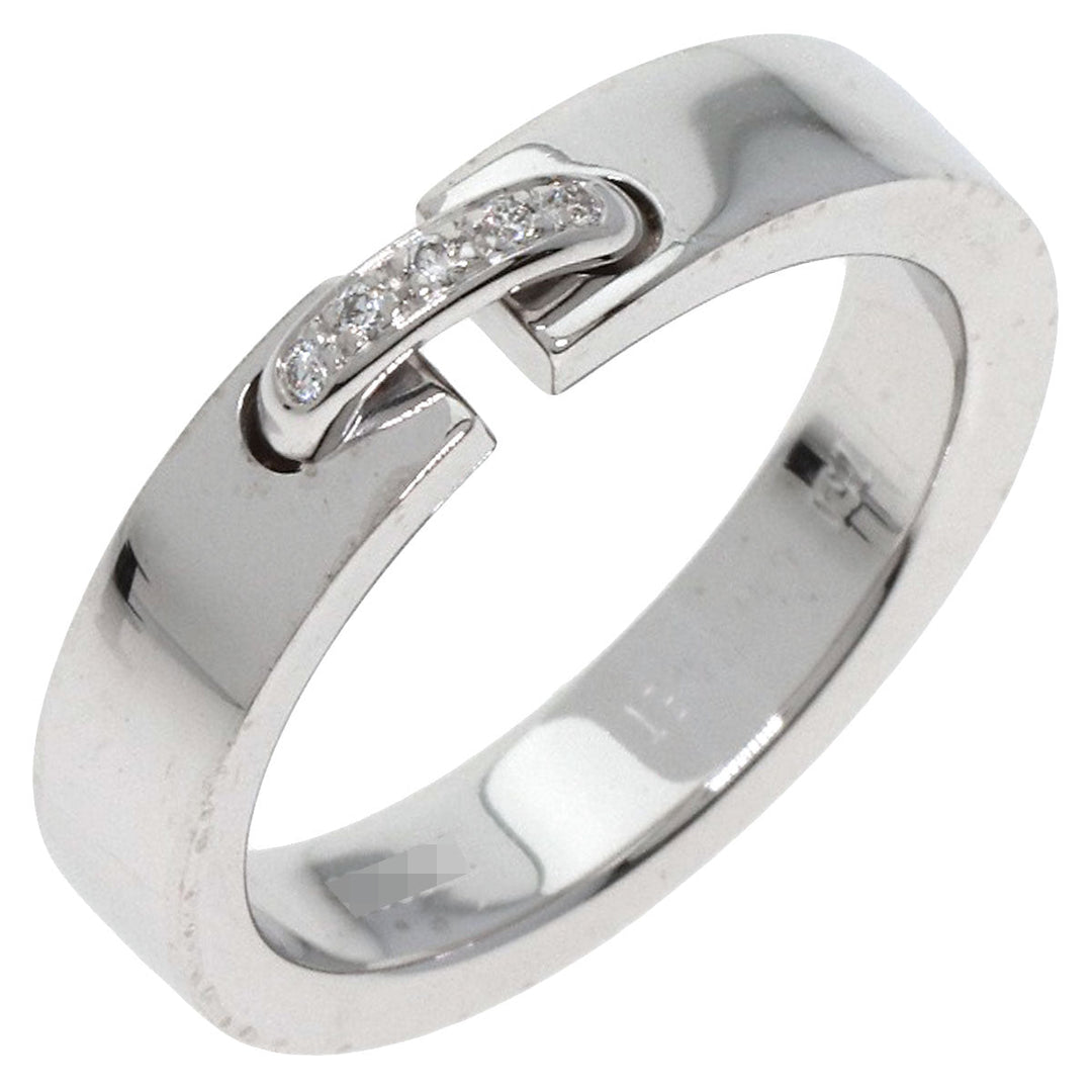 Chaumet Ring K18WG Silver Lian de Chaumet Diamond Women Used Authentic