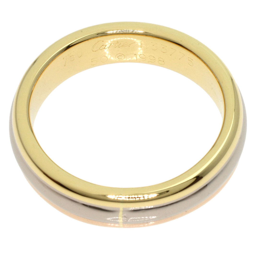 CARTIER Ring 18K Yellow Gold gold Three color # 50