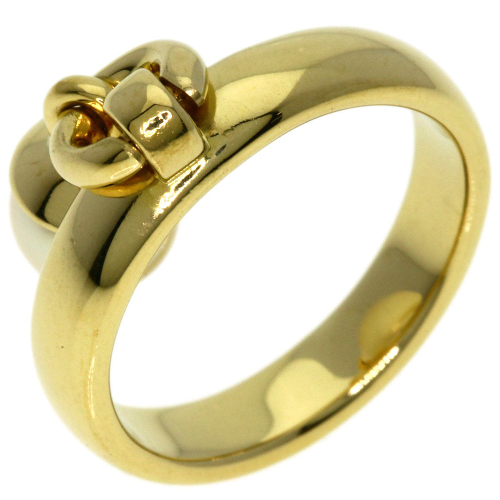 TIFFANY&Co. Ring 18K Yellow Gold gold Door Knock Pearl Women Used Authentic
