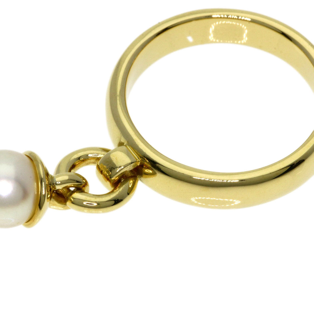 TIFFANY&Co. Ring 18K Yellow Gold gold Door Knock Pearl Women Used Authentic