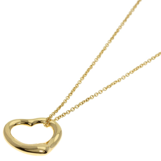 TIFFANY&Co. Necklace 18K Yellow Gold gold Open heart Women Used Authentic
