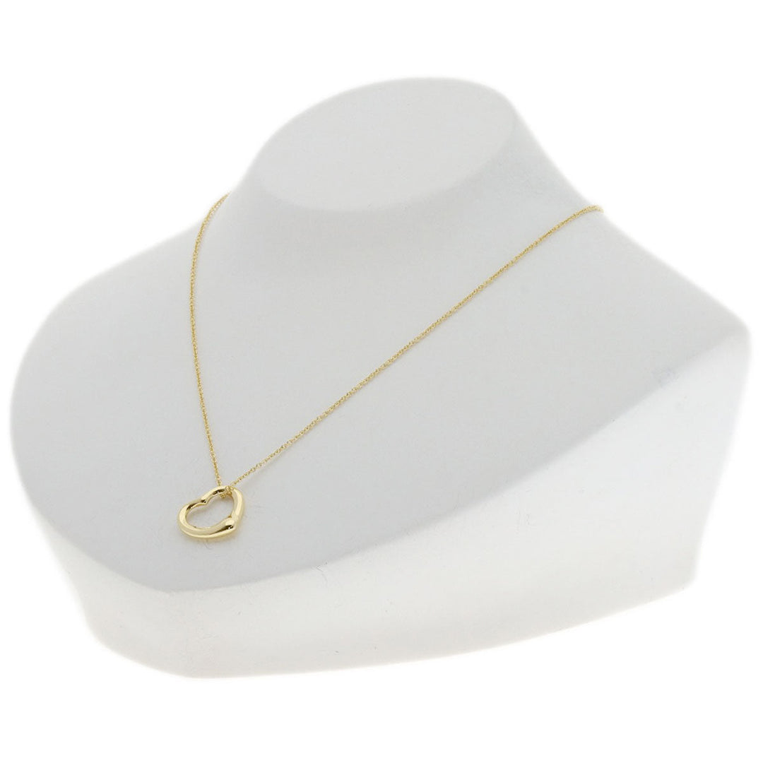 TIFFANY&Co. Necklace 18K Yellow Gold gold Open heart Women Used Authentic