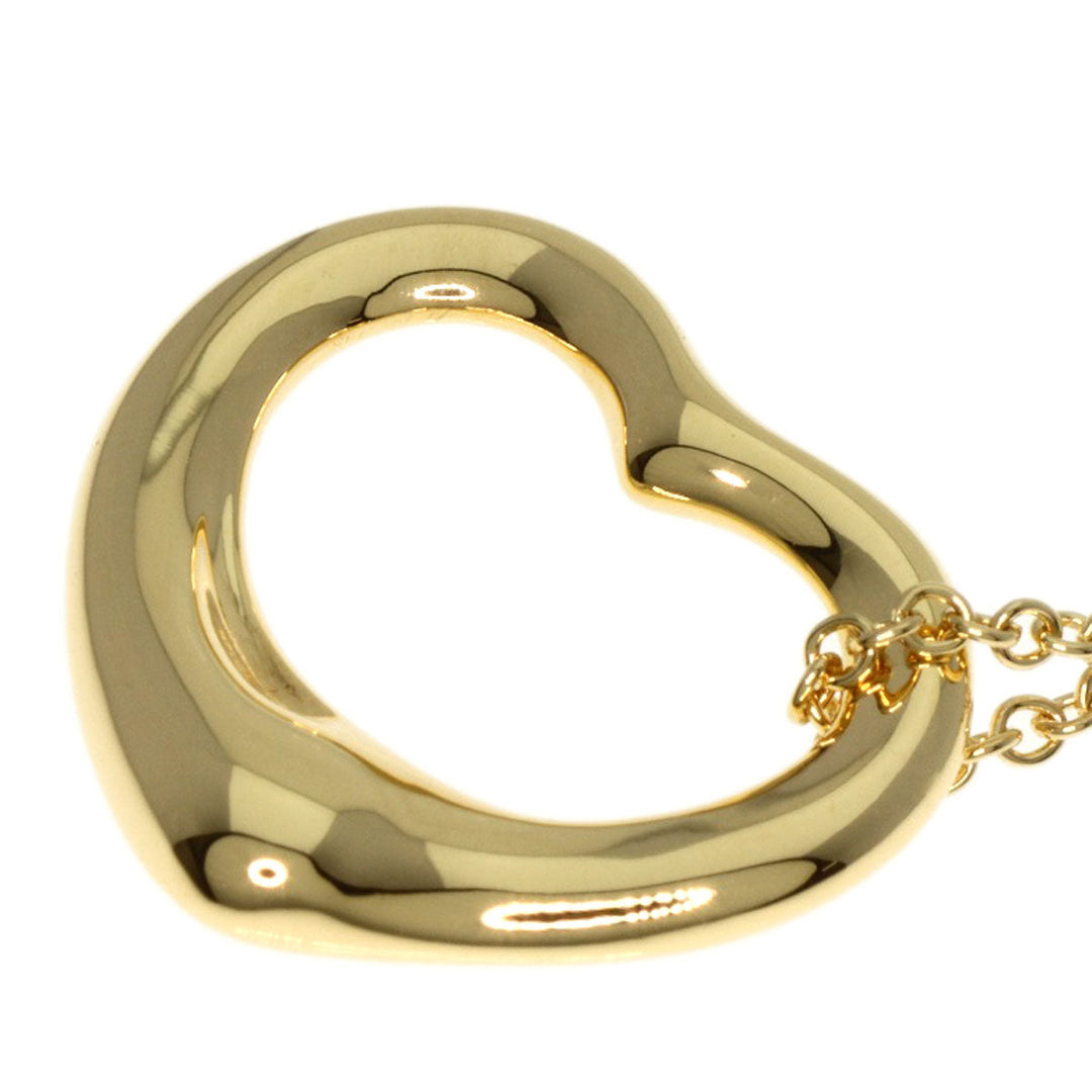 TIFFANY&Co. Necklace 18K Yellow Gold gold Open heart Women Used Authentic