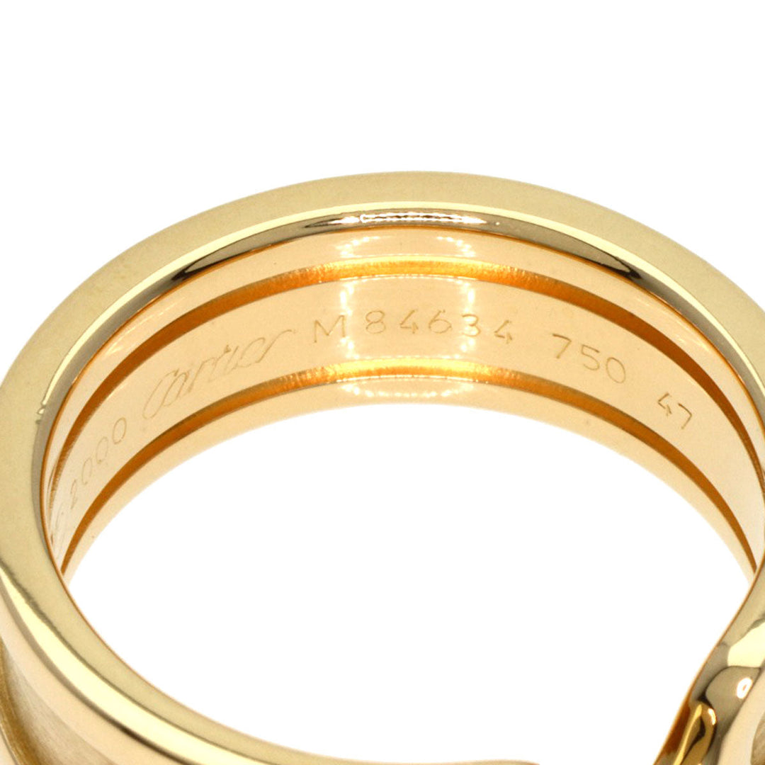 CARTIER Ring 18K Yellow Gold gold C2 ring # 47