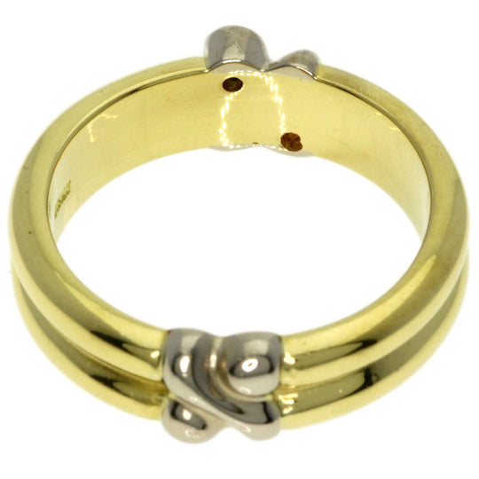 TIFFANY&Co. Ring K18YG , K18WG gold Signature Ruby Sapphire Women Used Authentic