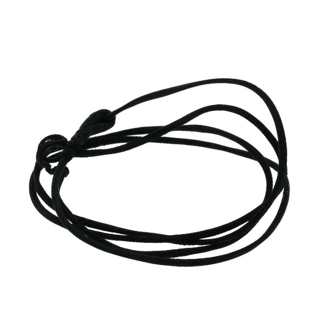 TIFFANY&Co. Pendant top 18K Yellow Gold gold Quadrofolio Clover with Black Cord Women Used Authentic