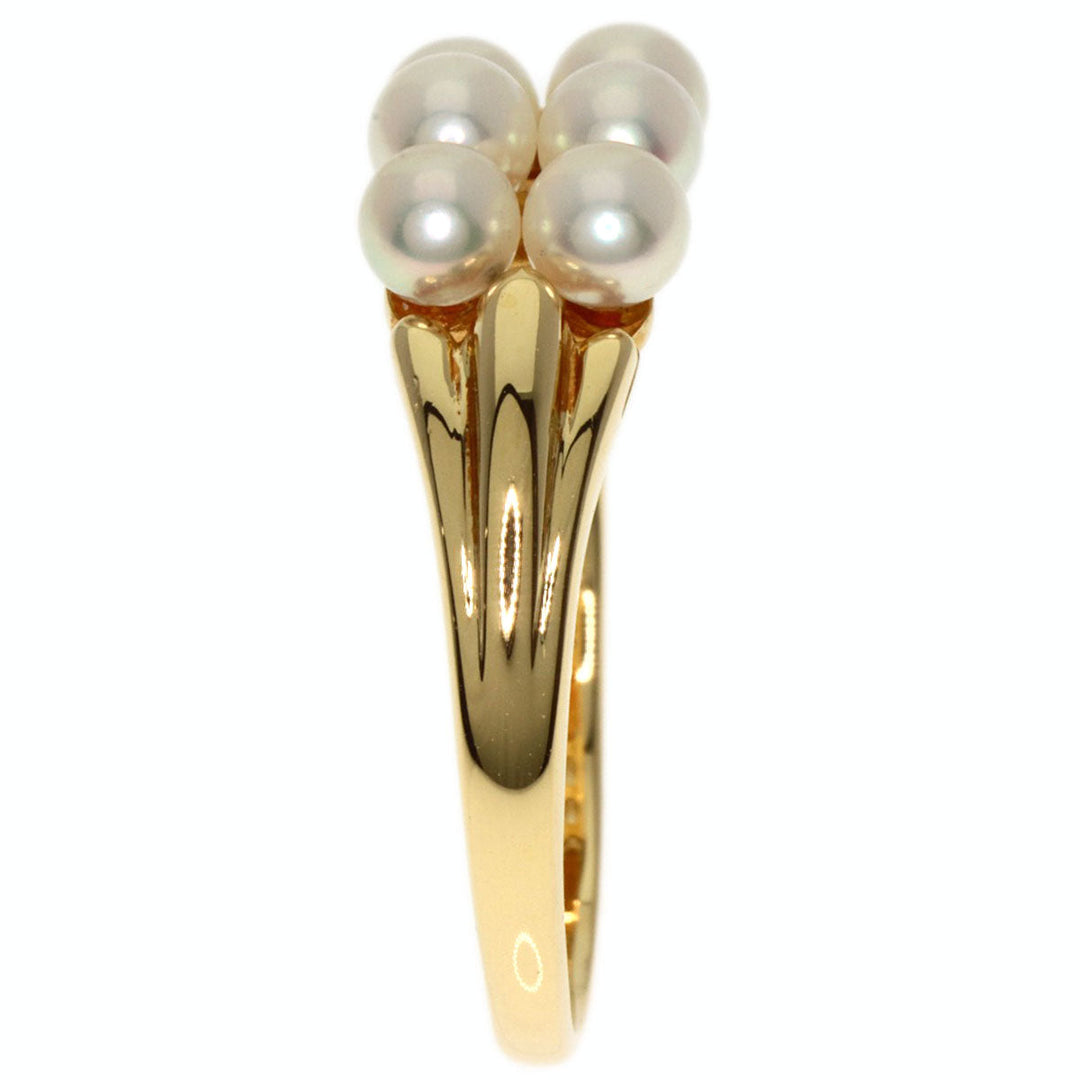 MIKIMOTO Ring 18K Yellow Gold gold Baby Pearl 2 Row