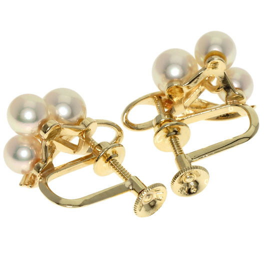 MIKIMOTO Earring K14YG gold Pearl
