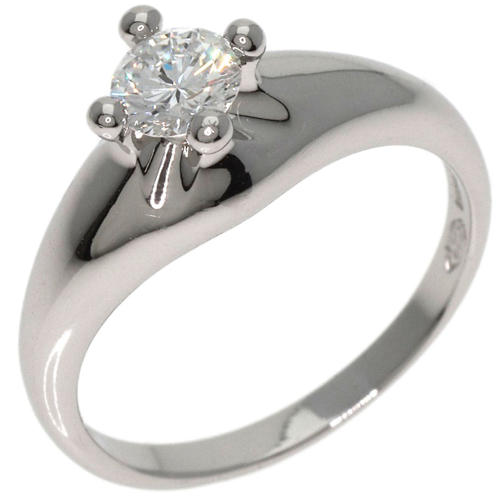BVLGARI Ring PT950 Silver Corona Diamond