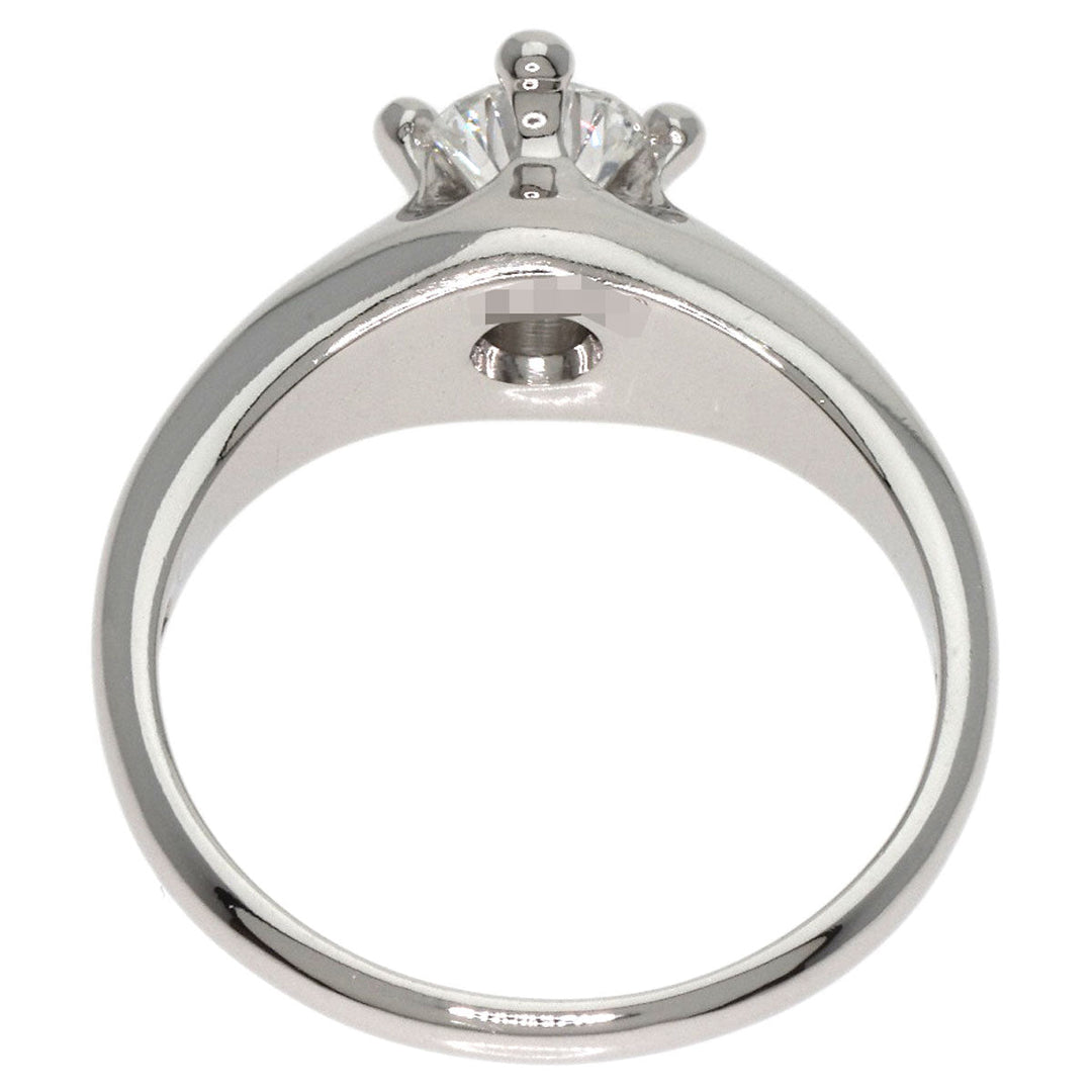BVLGARI Ring PT950 Silver Corona Diamond