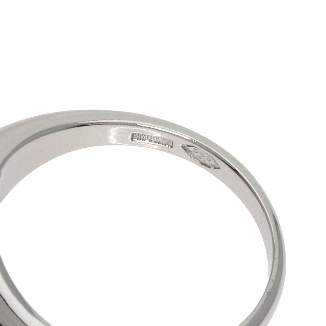BVLGARI Ring PT950 Silver Corona Diamond