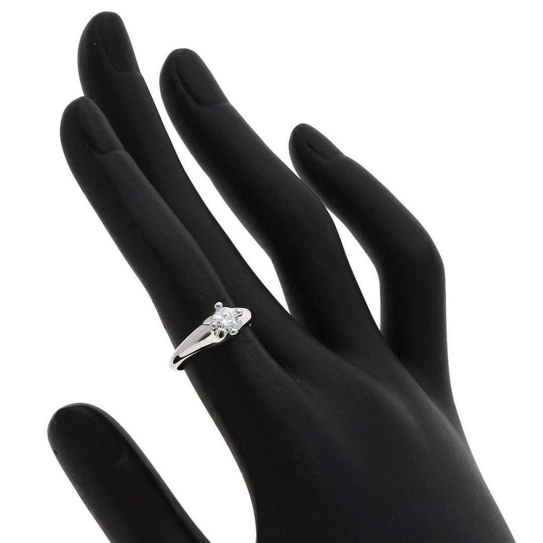 BVLGARI Ring PT950 Silver Corona Diamond