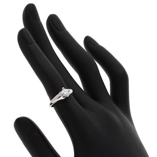 BVLGARI Ring PT950 Silver Corona Diamond