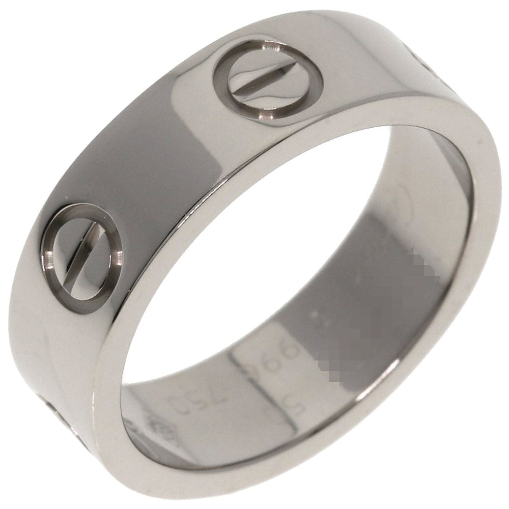 CARTIER Ring K18WG Silver Love Ring #50