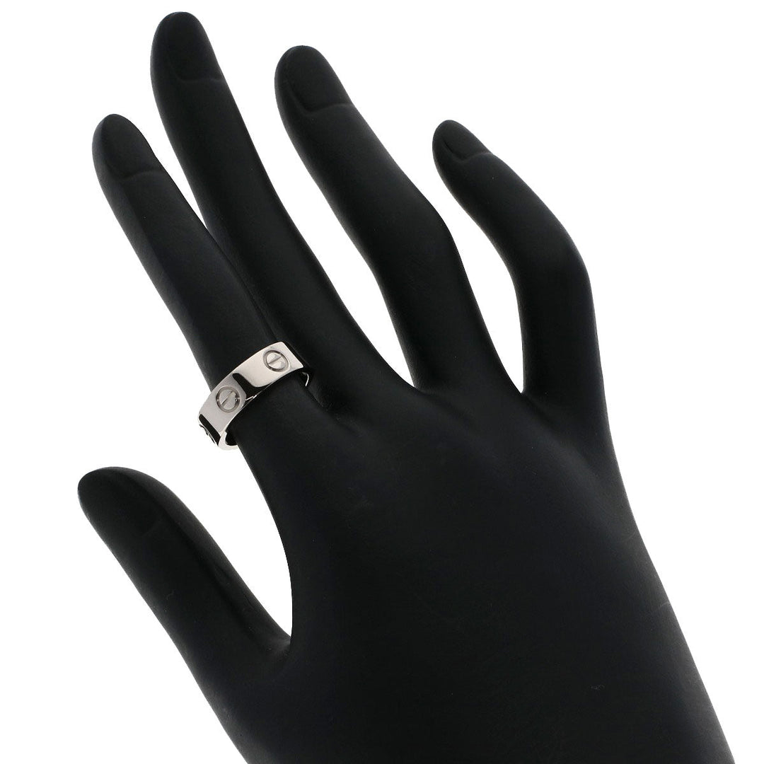 CARTIER Ring K18WG Silver Love Ring #50