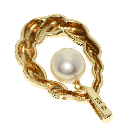 MIKIMOTO Pendant top K14YG gold Akoya Pearl Pearl TOP Women Used Authentic