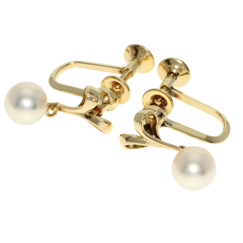 MIKIMOTO Earring K14YG gold Akoya pearl Pearl