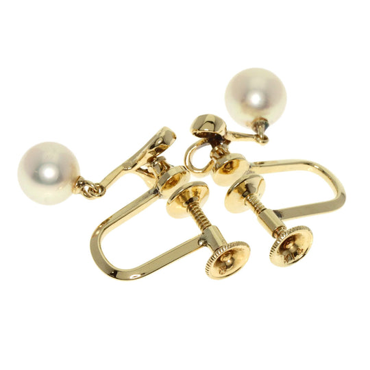 MIKIMOTO Earring K14YG gold Akoya pearl Pearl