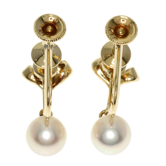 MIKIMOTO Earring K14YG gold Akoya pearl Pearl