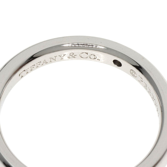 TIFFANY&Co. Ring PT950 Silver Stacking Band 1P Diamond
