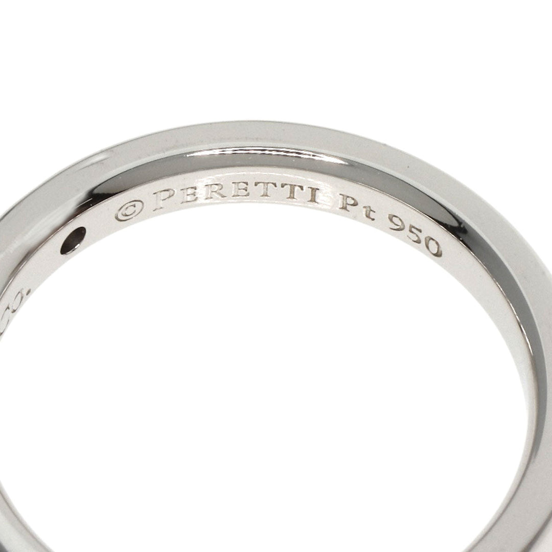 TIFFANY&Co. Ring PT950 Silver Stacking Band 1P Diamond