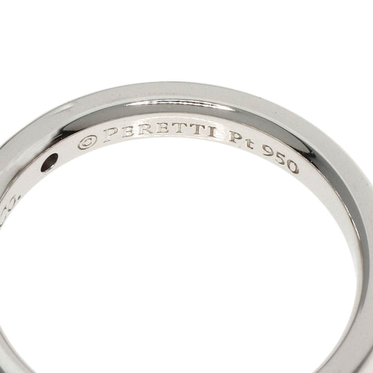 TIFFANY&Co. Ring PT950 Silver Stacking Band 1P Diamond