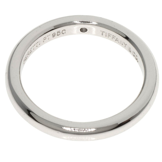 TIFFANY&Co. Ring PT950 Silver Stacking Band 1P Diamond