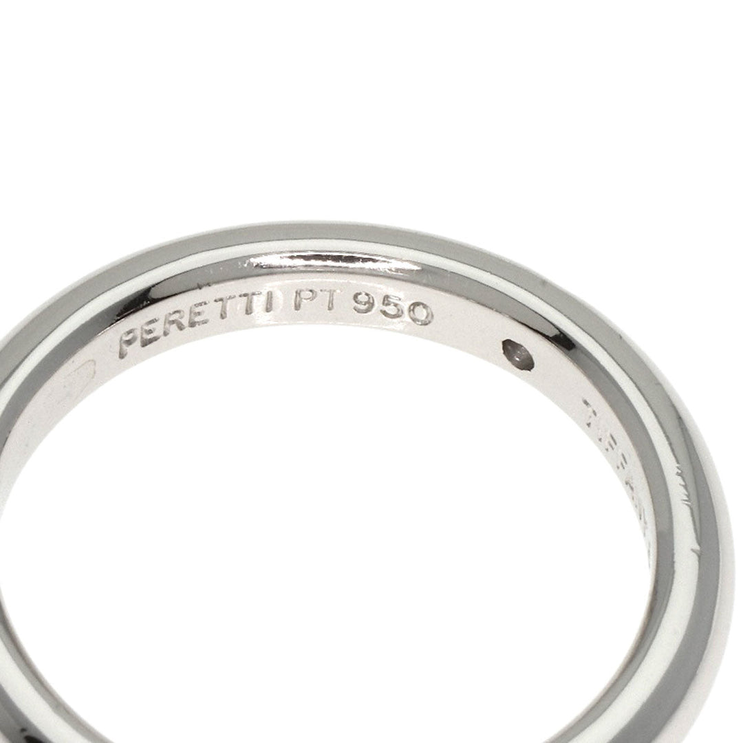 TIFFANY&Co. Ring PT950 Silver Stacking Band 1P Diamond