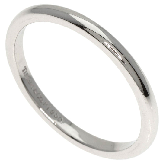 TIFFANY&Co. Ring PT950 Silver Wedding band Women Used Authentic