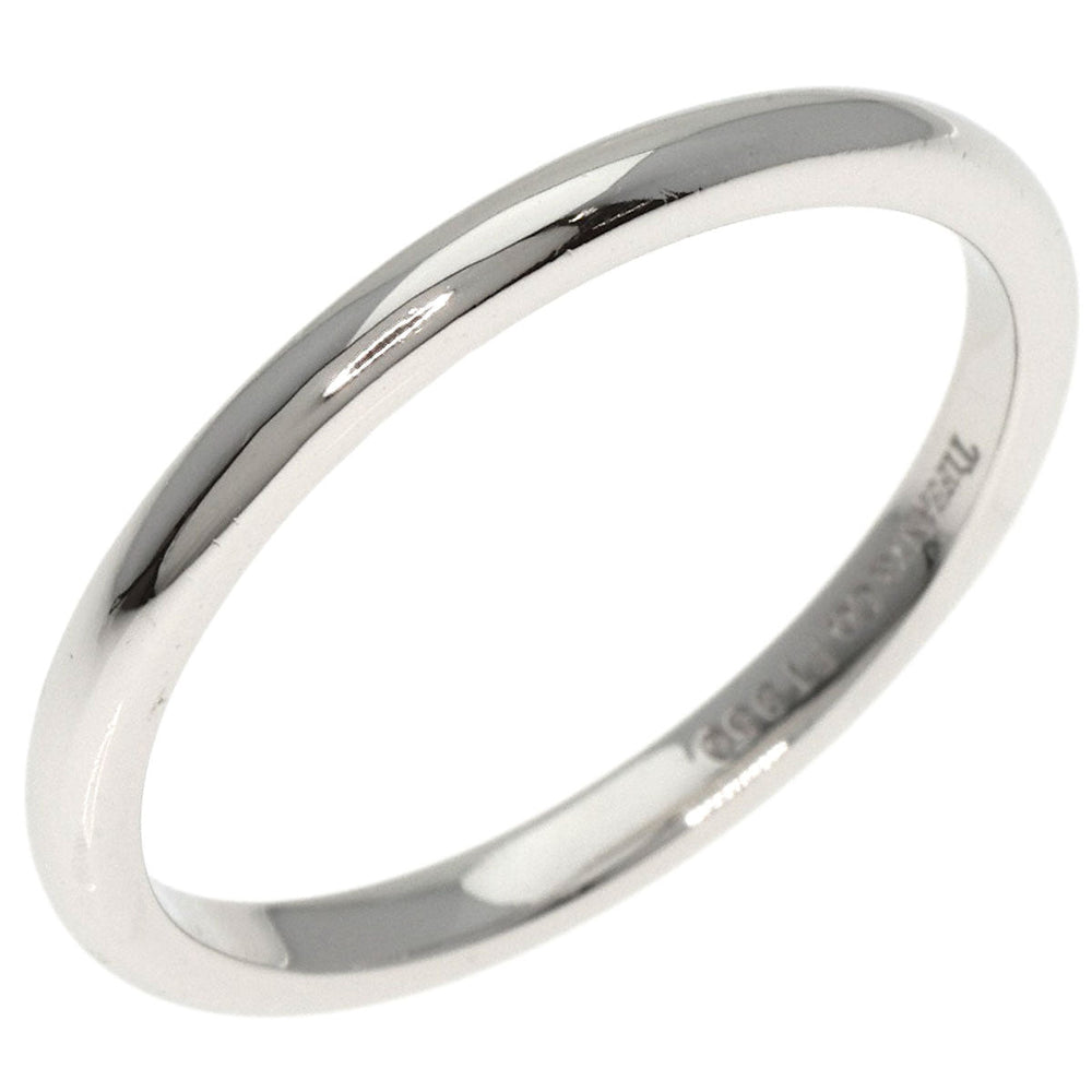 TIFFANY&Co. Ring PT950 Silver Wedding band Women Used Authentic