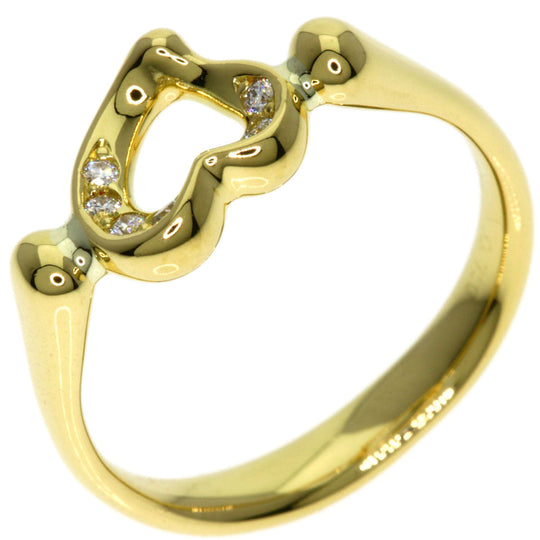 TIFFANY&Co. Ring 18K Yellow Gold gold Open heart diamond Women Used Authentic