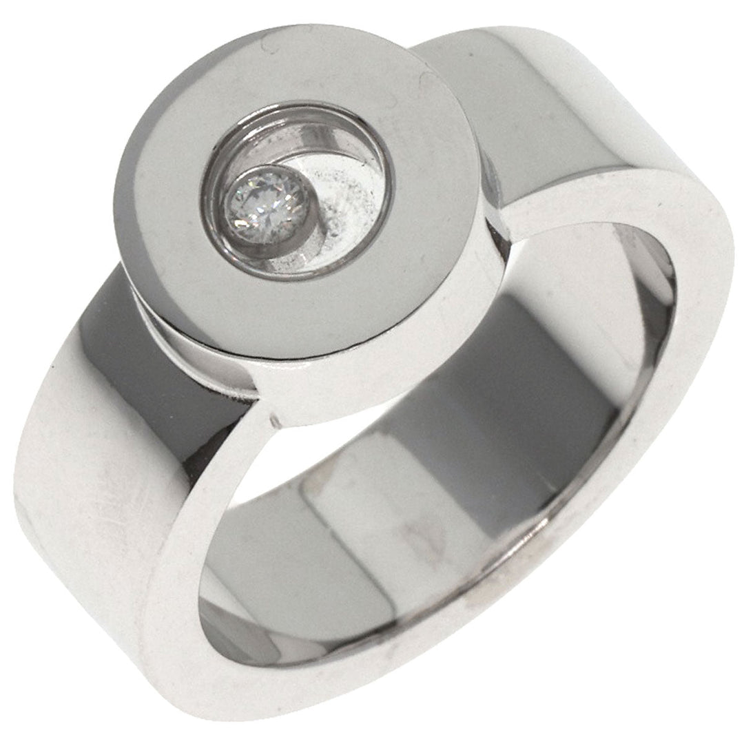 Chopard Ring K18WG Silver Happy Diamond Circle