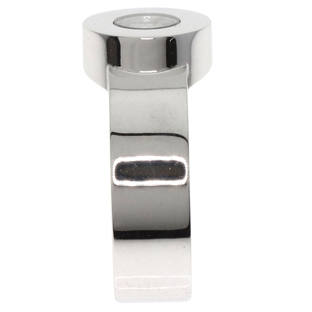 Chopard Ring K18WG Silver Happy Diamond Circle