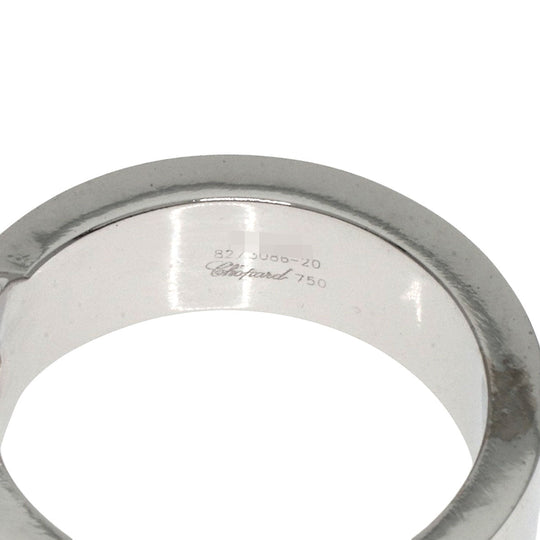 Chopard Ring K18WG Silver Happy Diamond Circle