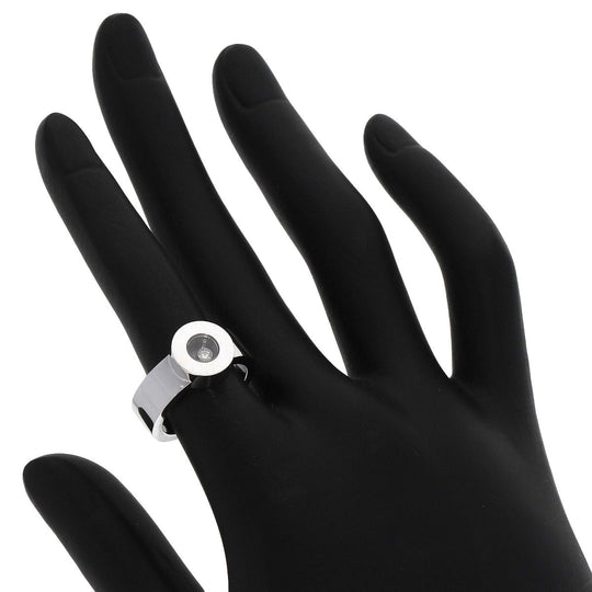 Chopard Ring K18WG Silver Happy Diamond Circle