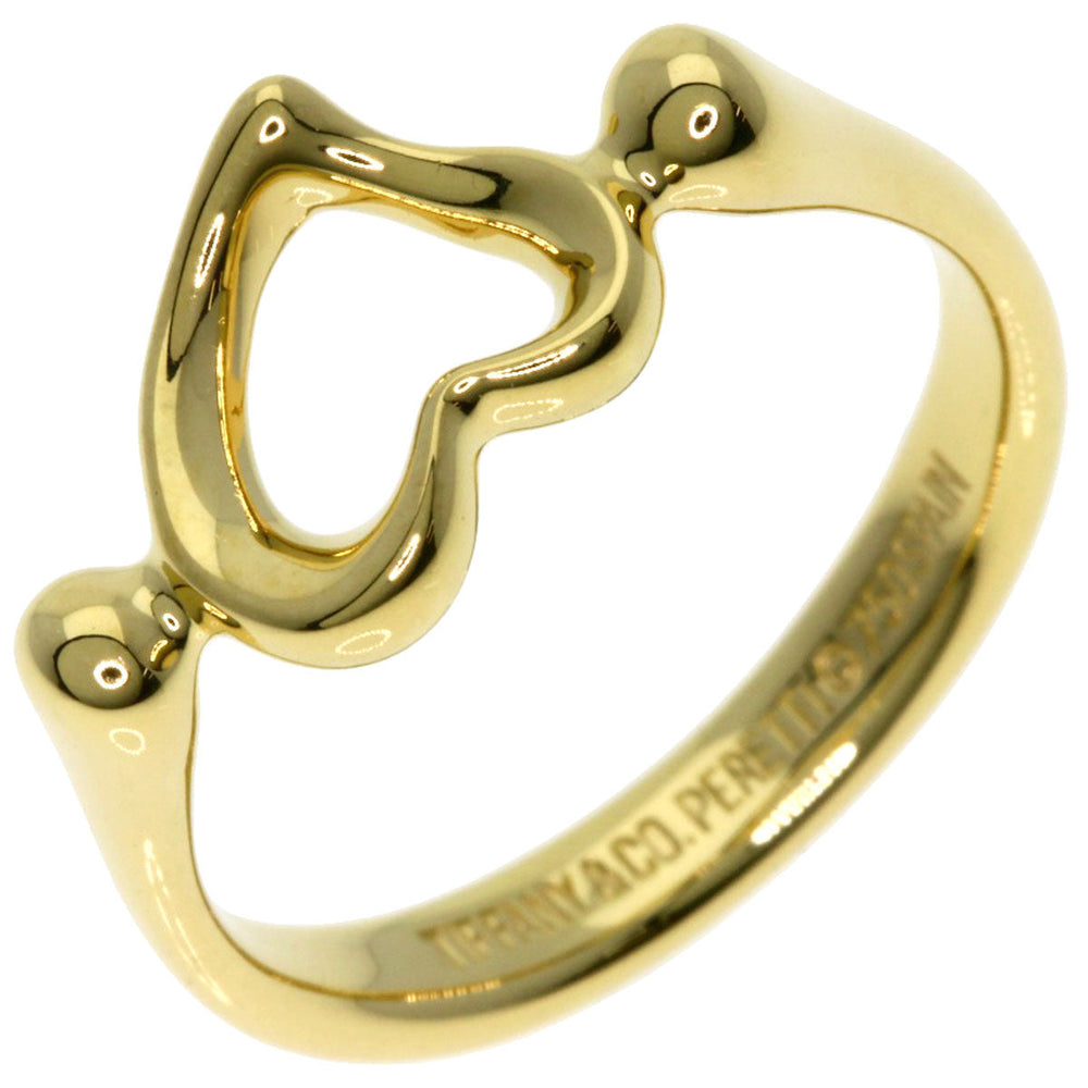 TIFFANY&Co. Ring 18K Yellow Gold gold Open heart Women Used Authentic