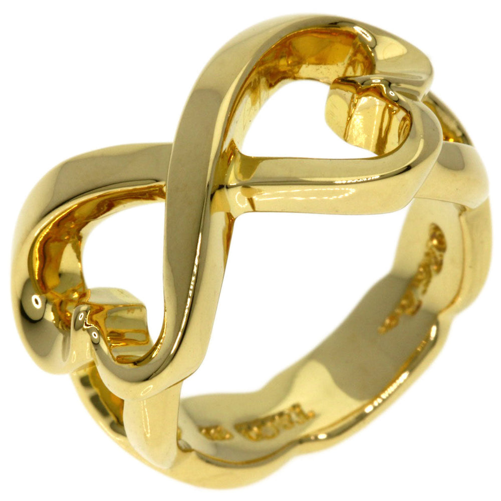 TIFFANY&Co. Ring 18K Yellow Gold gold Double rubbing heart