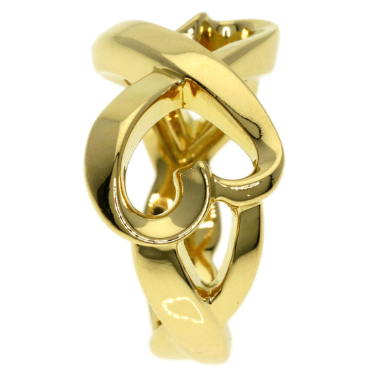 TIFFANY&Co. Ring 18K Yellow Gold gold Double rubbing heart