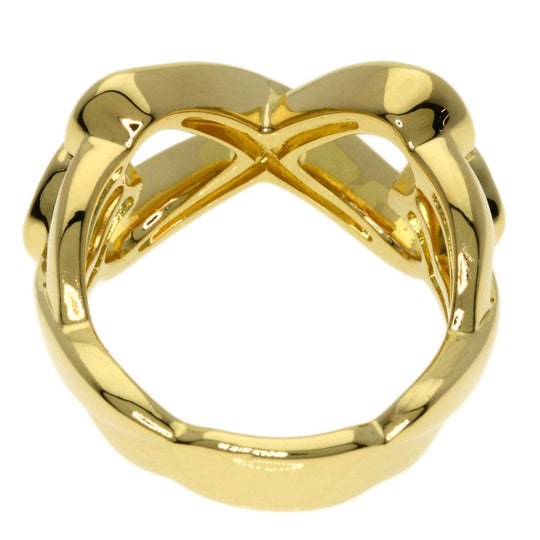 TIFFANY&Co. Ring 18K Yellow Gold gold Double rubbing heart